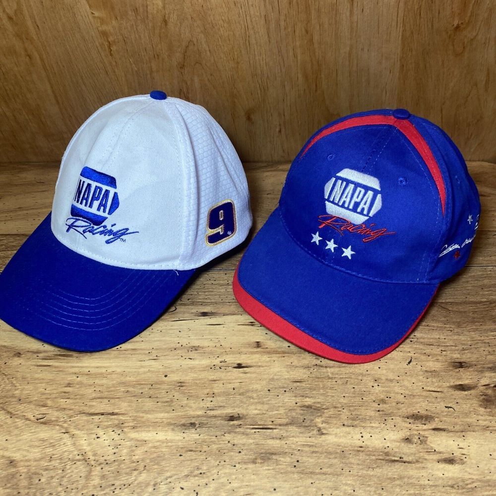 (2) Napa Racing Hats Caps - Chase Elliot NASCAR - Adult Adjustable One Size